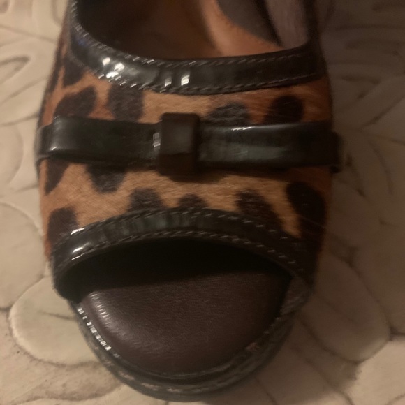 Leopard print faux fur heels - Picture 3 of 5